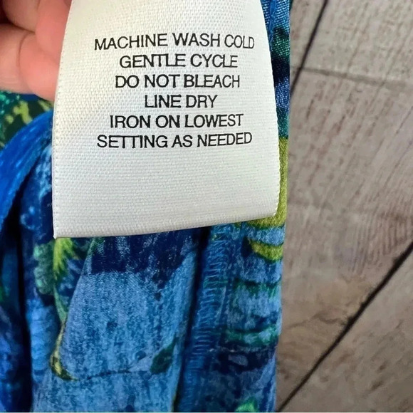 Vintage Liz Baker Womens Button Up Maxi dress size 14 - Picture 6 of 9